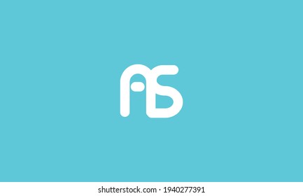 Como diseño de logotipo de carta. Ilustración de iconos de letras AS modernas creativas