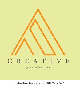 Ein Letter-Logo-Design mit kreativer, moderner, trendiger Typografie