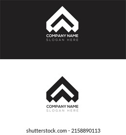 Diseño de logotipo con tipografía moderna creativa y colores negros