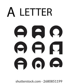 A Letter Logo Design, Creative A Letter Logo, Modern A Letter Logo, Stylish A Letter Logo, 