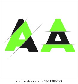 A Letter Logo Design with Creative Paper Cut and Serif Font.