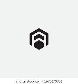 A letter logo design and creative sign