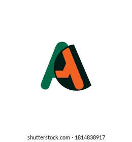letter A logo. letter A logo design with elegant circle elements