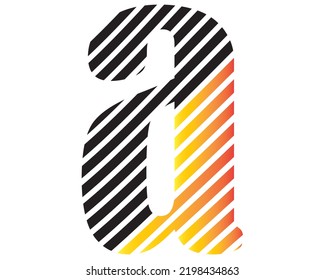 A letter logo design element