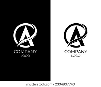 A letter logo design element