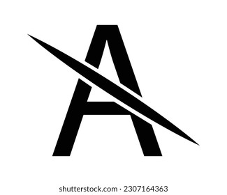 A letter logo design element