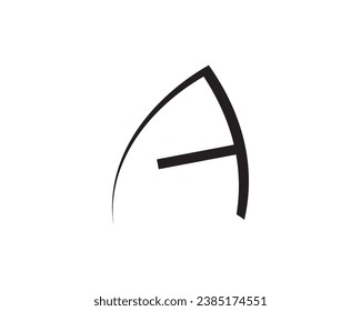 A letter logo design element