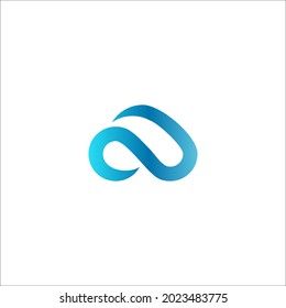 Letra A Elemento de diseño de logotipo, plantilla de diseño de logotipo alfa. Signo creativo de fundación colorida. Icono de vector de espiral universal.