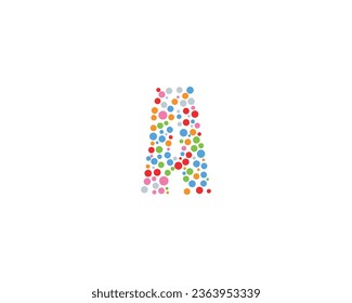 Un elemento de diseño de logotipo de letra con forma de círculo