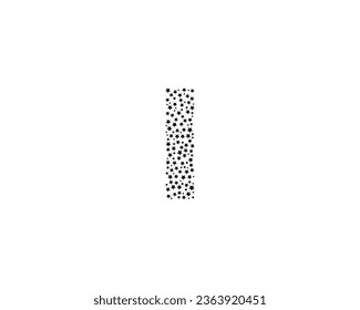 Elemento de diseño de logotipo de letra I con forma de estrella