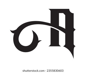 Un símbolo de diseño de logotipo de letra