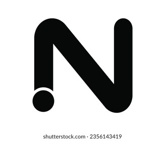 iN letter logo design elements symbols
