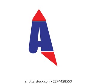 A letter logo design elements vector illustration
