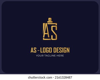 As Letter Logo Design, Logo Design For Fragrance And Perfume Logo,lettering Logo