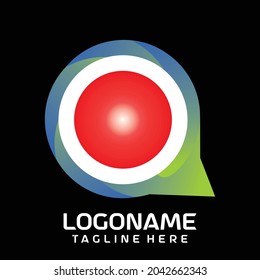 Letter A Logo Design, with gradient colors can be used for company logos with a black background to make the logo more attractive