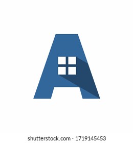 letter A logo design, Home vector logo