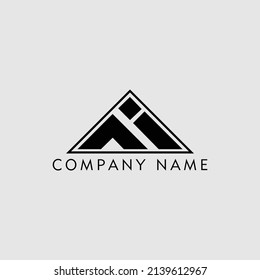 Icono de diseño del logotipo de la letra IF