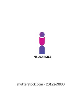 I letter logo design icon vector template 