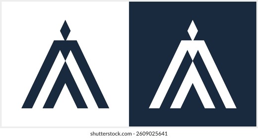  letter A logo design. icons for business of luxury, elegant, simple.