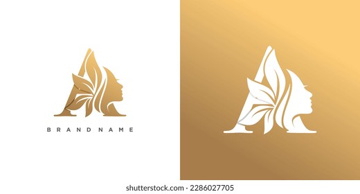 Letter logo design idea for beauty with modern style