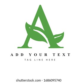A letter logo design & illustration vector art for print 