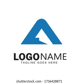 A letter logo design & illustration vector art 