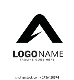 Diseño de logotipo de letra y arte vectorial de ilustración 