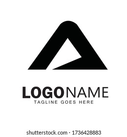 A letter logo design & illustration vector art 