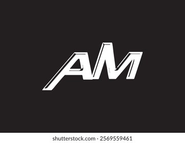 AM Letter Logo Design AND INITIAL LOGO
