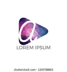 Letter A logo design. Initial letter A business logo design. Premium quality logo.