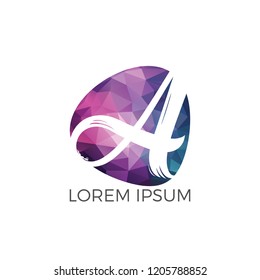 Letter A logo design. Initial letter A business logo design. Premium quality logo.