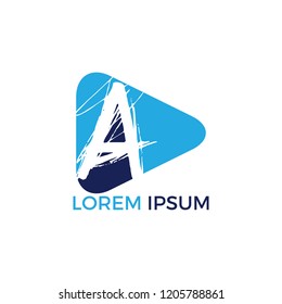 Letter A logo design. Initial letter A business logo design. Premium quality logo.