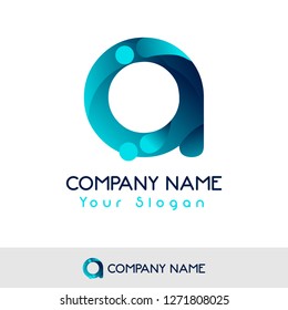 Letter A logo design, Initial Letter Logo For Your Company Name, Alphabet Logo Template Ready For Use, Modern Initial Logo - Vector