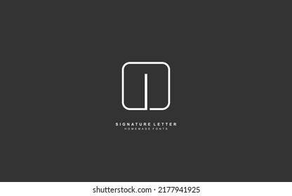 I Inspiración en el diseño del logo de la carta. Diseño de plantilla de alfabeto vectorial para marca.