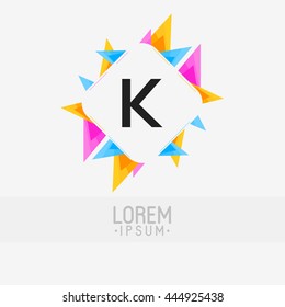 letter logo design k