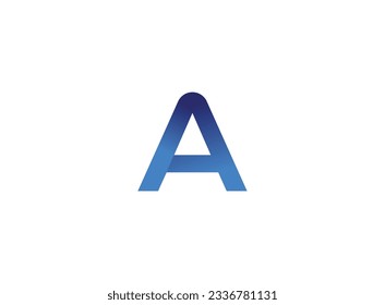 A Letter logo design. Latter A Vector