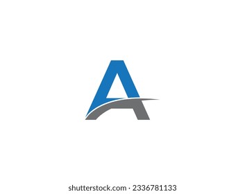 A Letter logo design. Latter A Vector