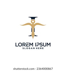 Letter logo design for law firm logo with creative concept Premium Vector