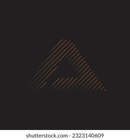 diseño de línea de diseño de logotipo de letra