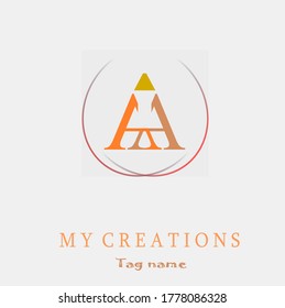 Letter A logo design. Linear creative minimal monochrome monogram symbol. Universal elegant vector sign design. Premium business logotype. Graphic alphabet symbol for corporate business identity