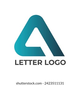 Diseño del logotipo de la letra A. Símbolo de monograma mínimo creativo lineal. Logotipo universal elegante de plantilla vectorial. Símbolo gráfico del alfabeto para identidad corporativa 