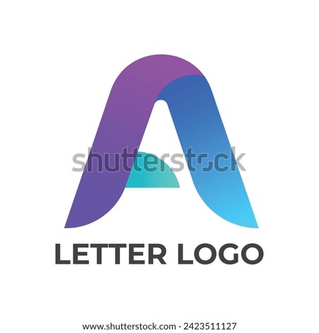 Letter A logo design. Linear creative minimal monogram symbol. Universal elegant vector template logotype. Graphic alphabet symbol for corporate identity 