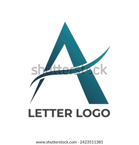 Letter A logo design. Linear creative minimal monogram symbol. Universal elegant vector template logotype. Graphic alphabet symbol for corporate identity 1