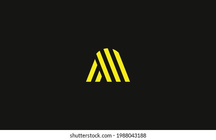 letter a logo design or a logo with lines art