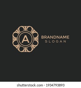 letter A logo design for Luxury, Restaurant, Royalty, Boutique, Cafe, Hotel, Heraldic, Jewelry, Fashion and other vector illustration