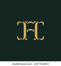 letter a logo design with luxury style