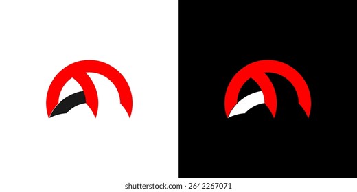 am letter logo design minimalist