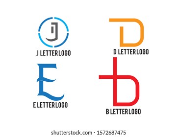 letter logo  design and minimalist logo template vector 