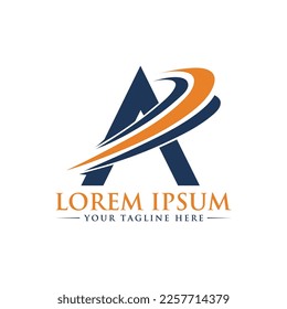 A Letter Logo Design Modern A letter logo design