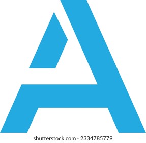 Letter A logo design Modern
